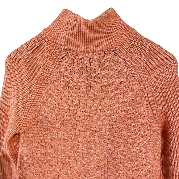 Talbots Long Sleeve Textured Stitch Wool Blend Pullover Sweater Size Medium - Picture 13 of 13